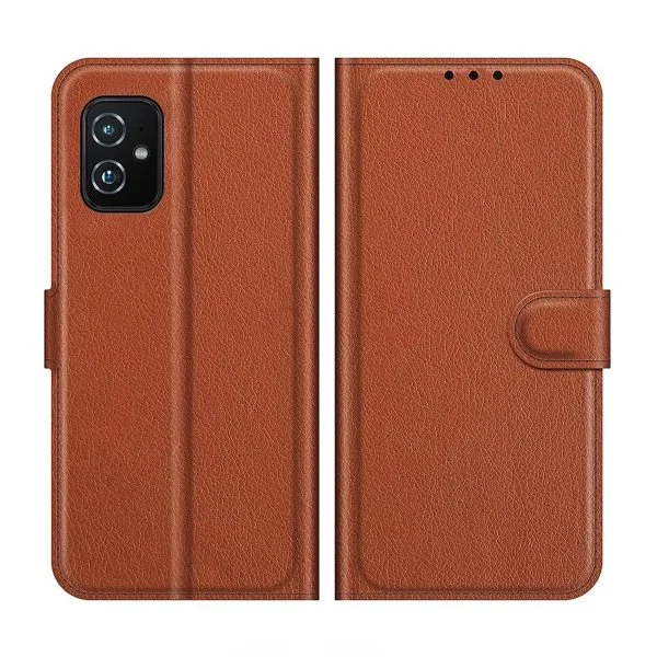 Asus Zenfone 8 Etui med Stativ Brun v:8450660