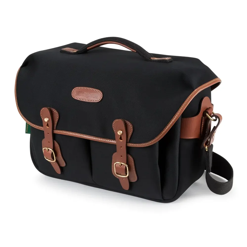 Billingham Hadley One Black canvas/Tan v:7752920