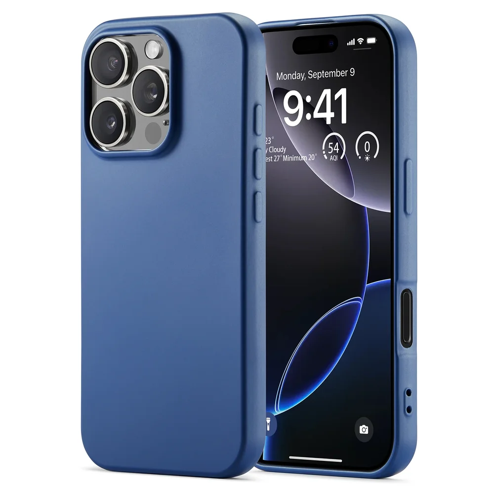 Mobique iPhone 16 Pro Deksel, Mørke blå