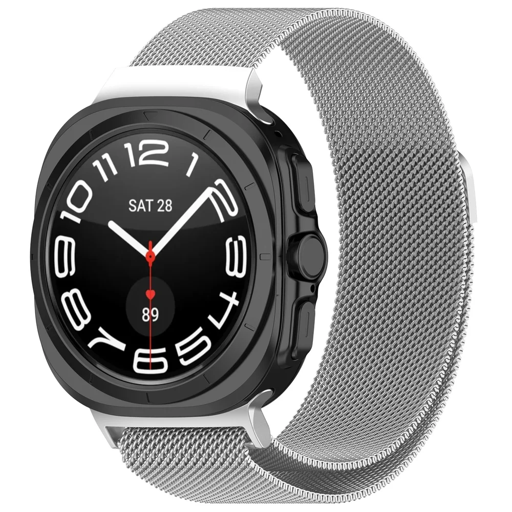 Samsung Galaxy Watch Ultra (2025) Reim Milanese Loop, Sølv