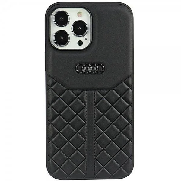 Audi iPhone 13 Pro Max Deksel Genuine Leather Case Svart v:5121423 Audi iPhone 13 Pro Max Deksel Genuine Leather Case Svart v:5121423
