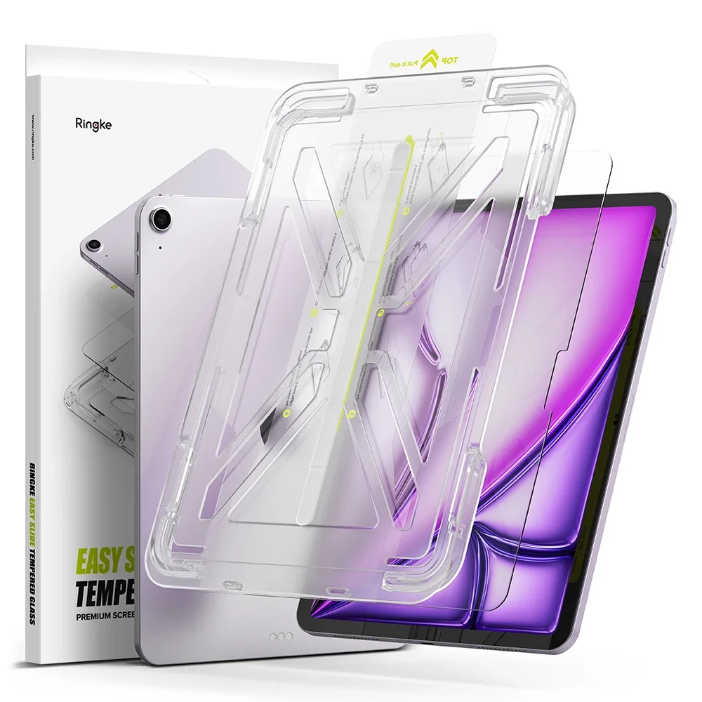 Ringke Apple iPad Air 13 3rd Gen (2026) Skjermbeskytter i glass med monteringsramme