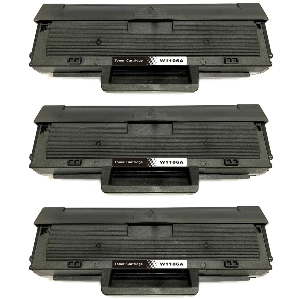 3-pack Toner HP Laser MFP 135r - erstatter HP 106A / W1106A, Svart, 1000 sider