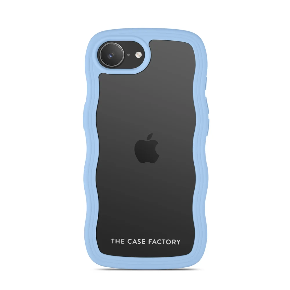 The Case Factory iPhone 16e The Wave Case, Blå