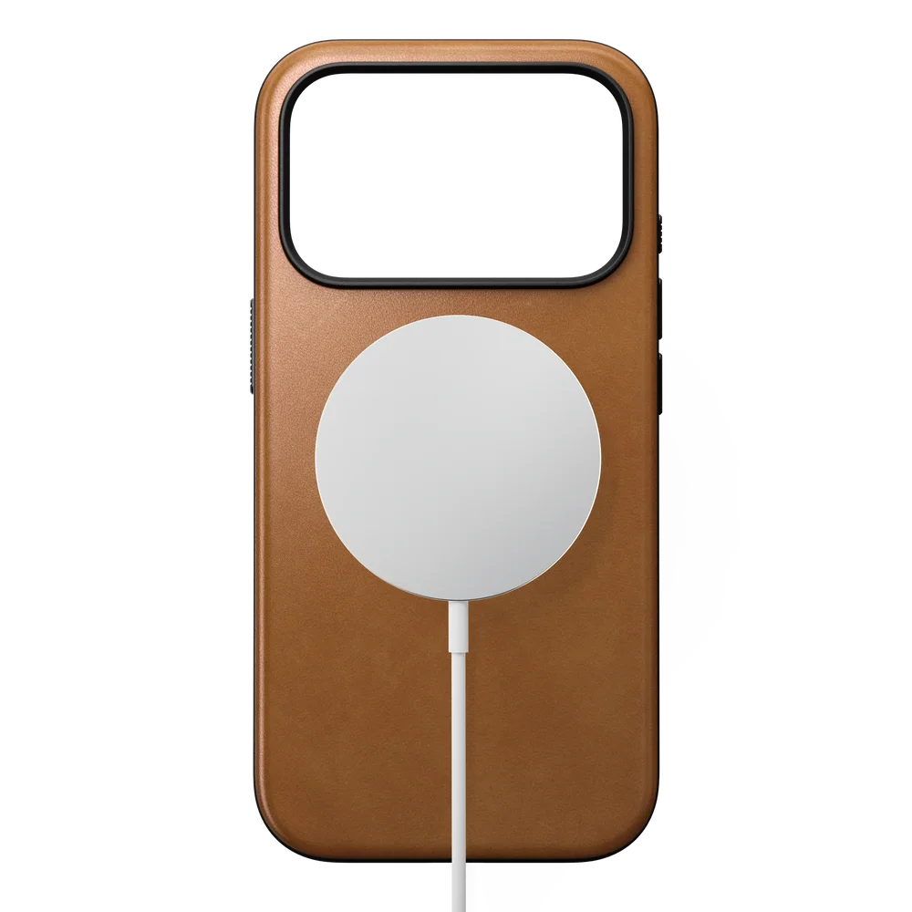 Nomad iPhone 18 Pro MagSafe Deksel - Modern Leather English Tan-C