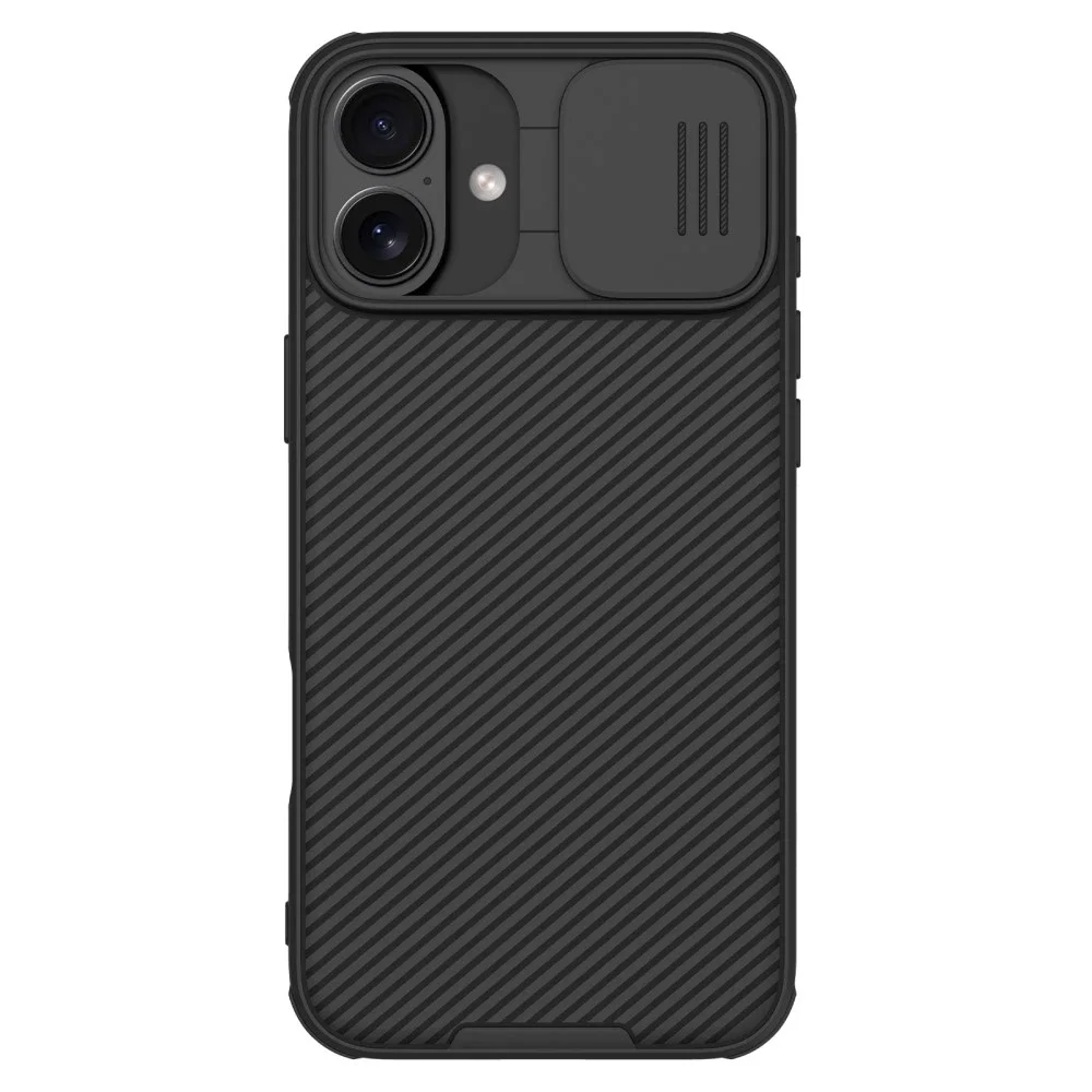 Nillkin iPhone 16 Deksel med kameralinsebeskyttelse - CamShield, Svart