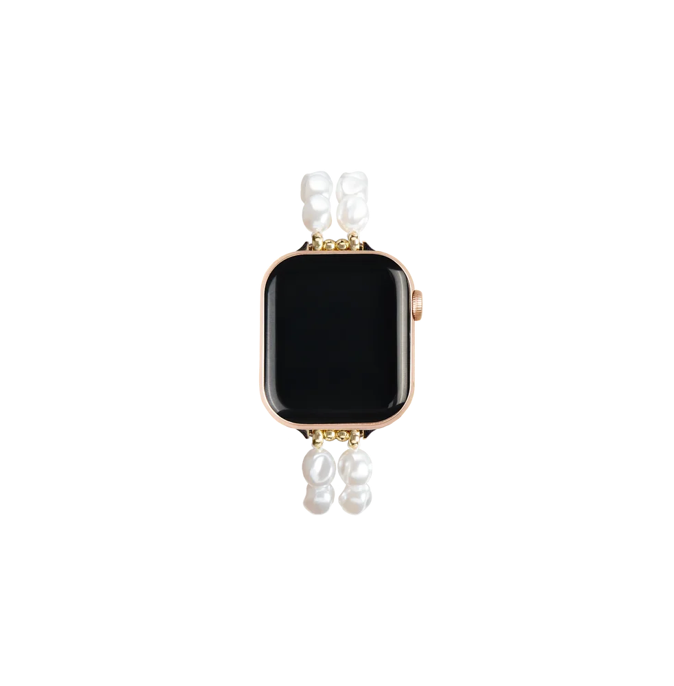 iDeal Of Sweden Apple Watch SE 40mm Luksuriøst perlearmbånd, Classy White Pearl