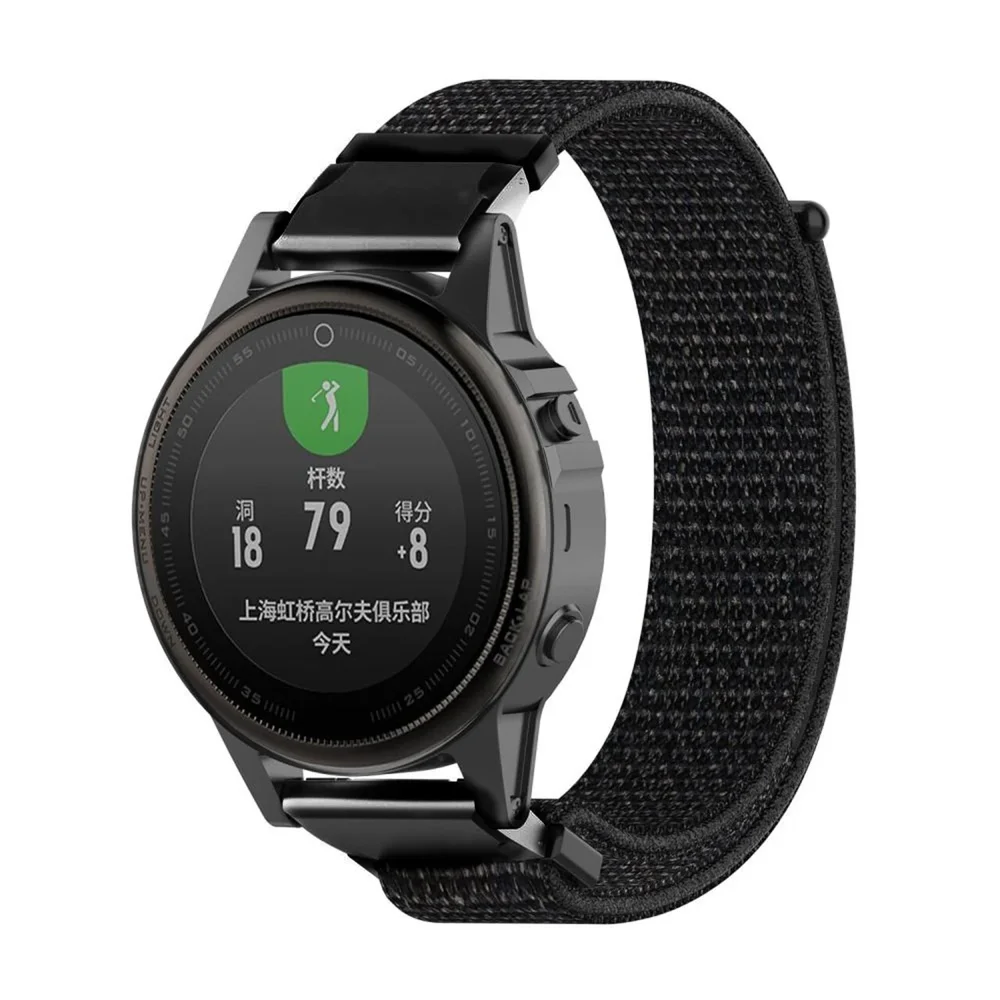 Garmin Epix Pro 42mm Gen 2 Reim i nylon, Svart Garmin Epix Pro 42mm Gen 2 Reim i nylon, Svart