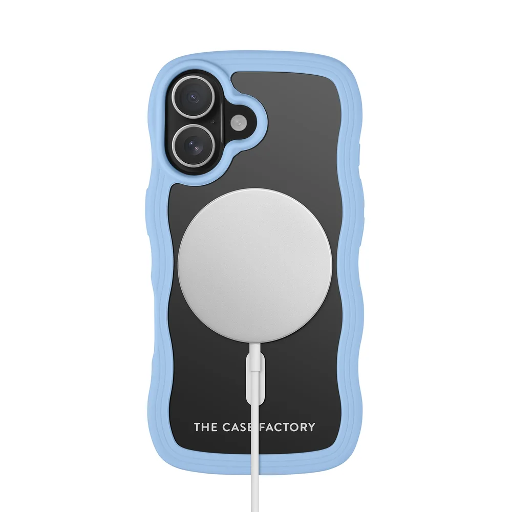 The Case Factory iPhone 16 The Wave Magnetic Case, Blå