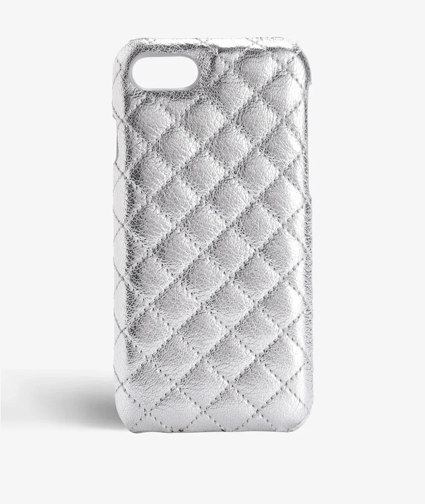 The Case Factory iPhone SE 2020 Deksel Quilted Metallic Silver