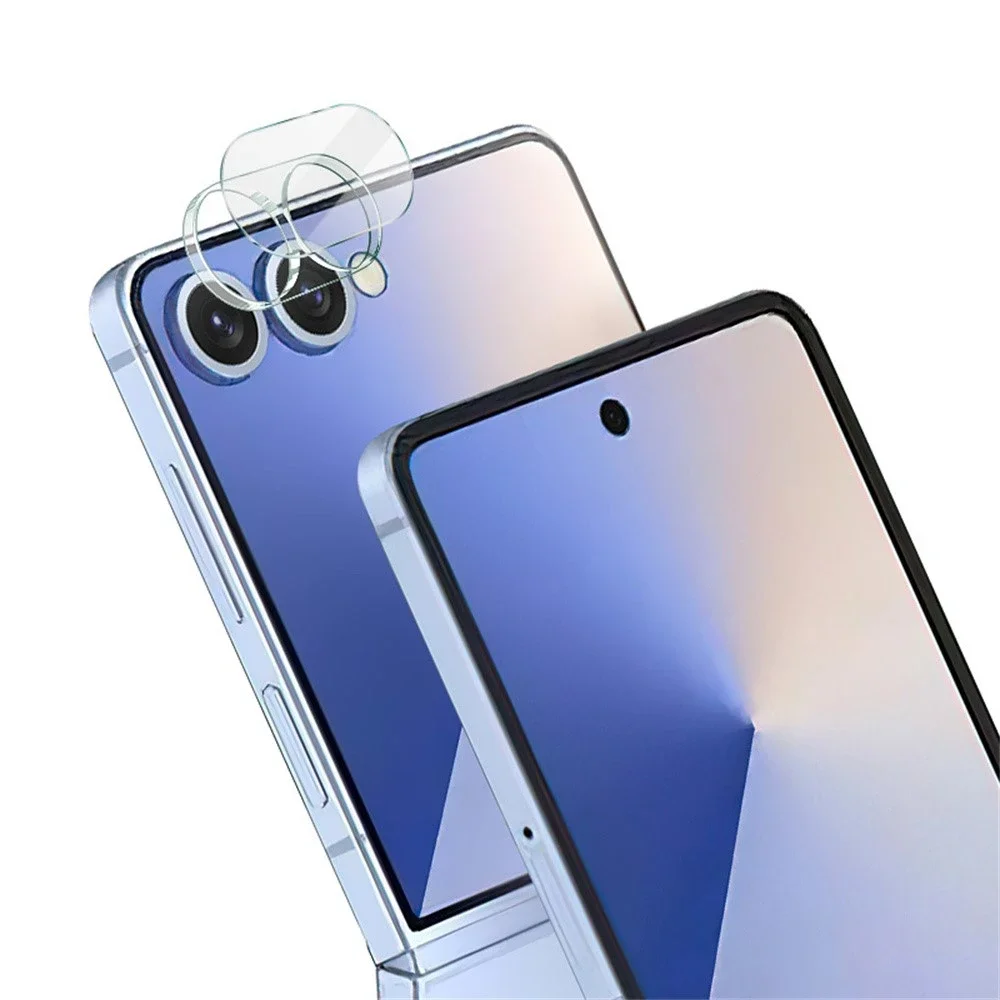 Imak Samsung Galaxy Z Flip 8 Kameralinsebeskyttelse i glass, Gjennomsiktig