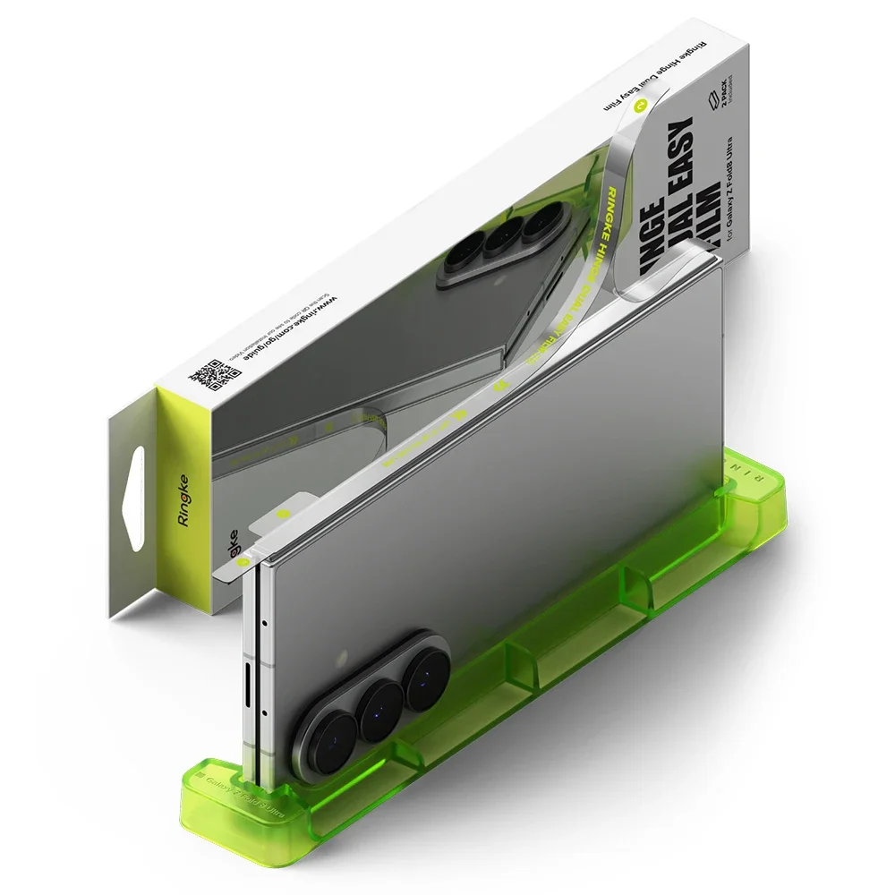 Ringke Samsung Galaxy Z Fold 8 Ultra Hinge beskyttelsesfilm med monteringsramme – Dual Easy (2-pack)