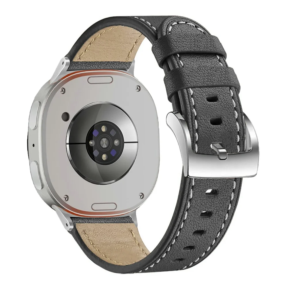 Samsung Galaxy Watch 9 40mm Reim i ekte skinn, Svart