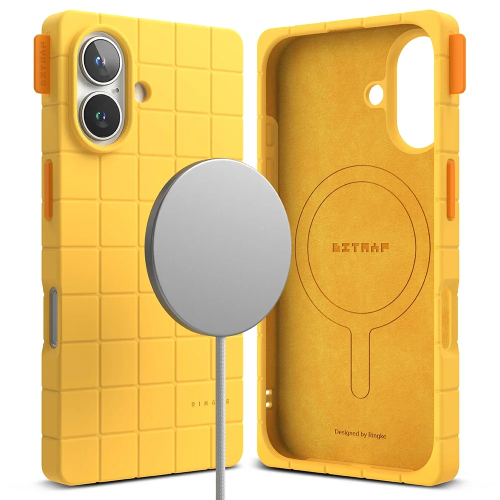 Ringke iPhone 16 MagSafe Bitmap silikondeksel, Yellow