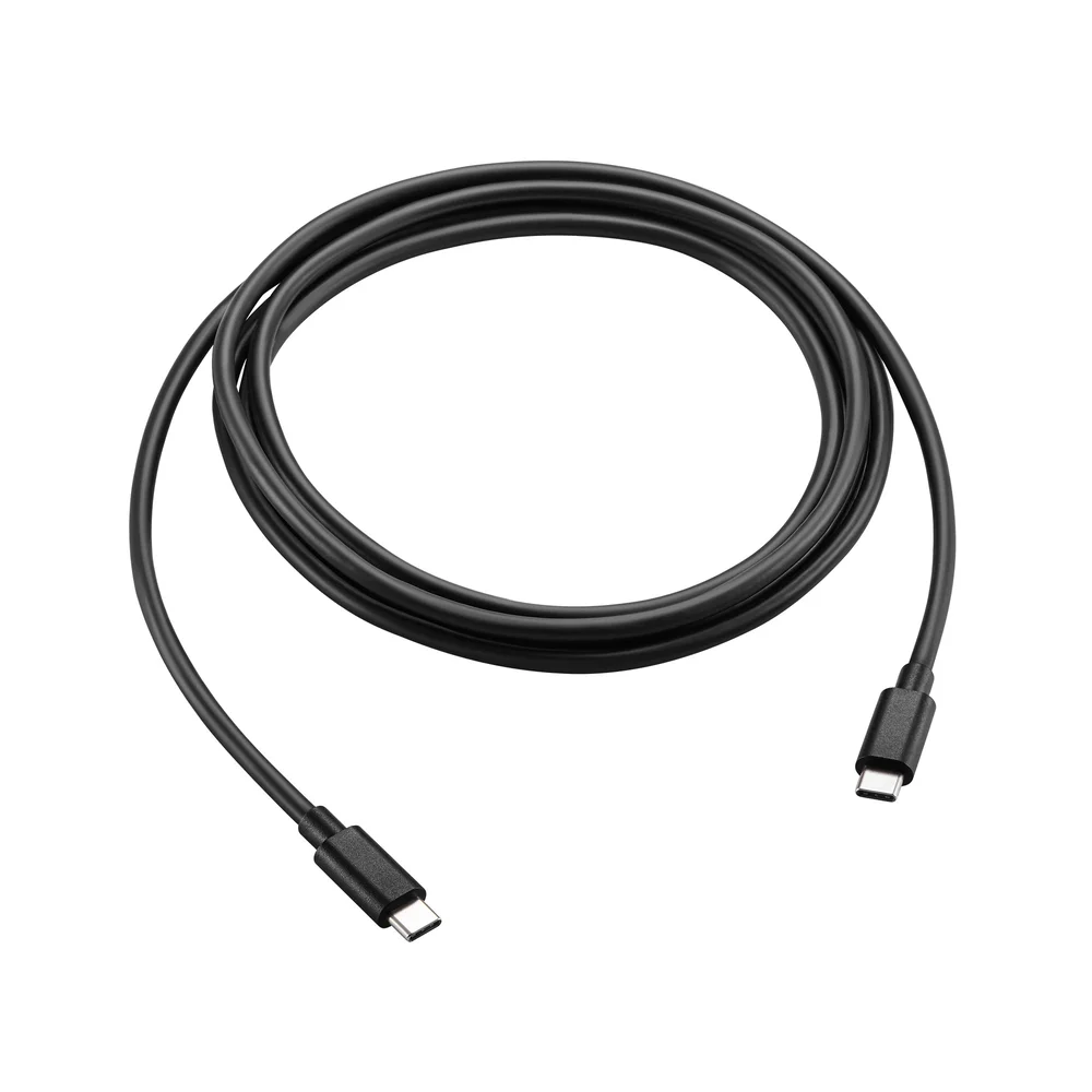 Mobique Ladekabel USB-C til USB-C 2m, Svart Mobique Ladekabel USB-C til USB-C 2m, Svart