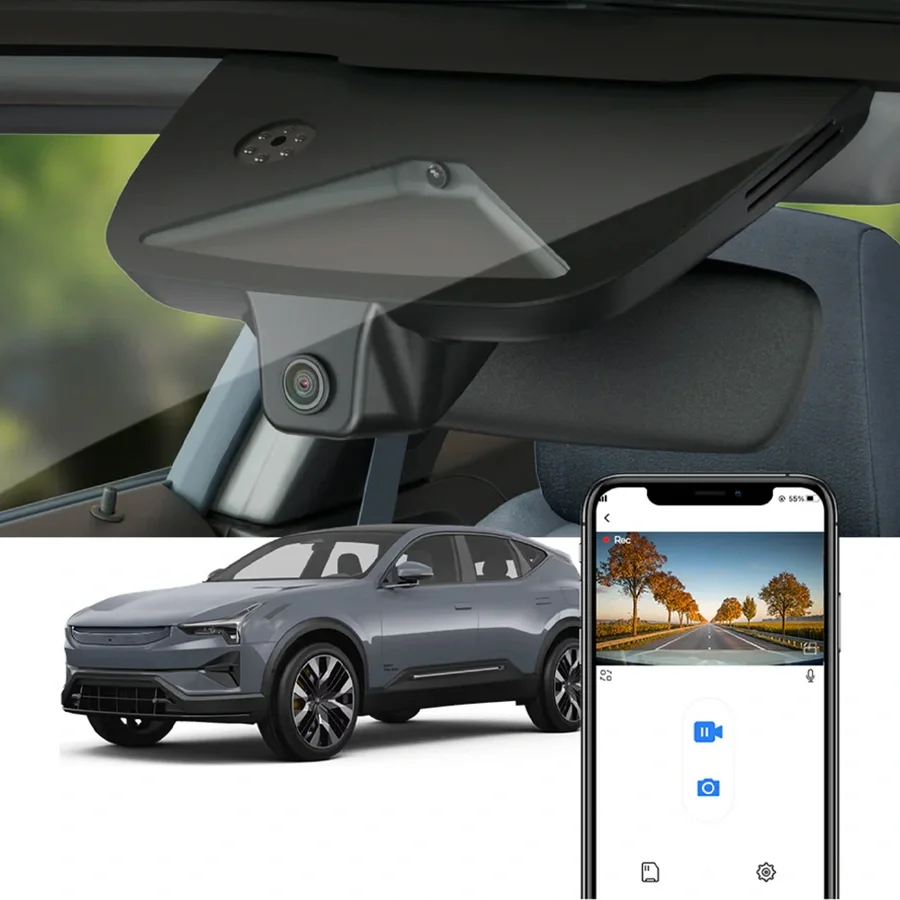 FITCAMX Integrert 4K Dashcam (foran+bak) v:7591441