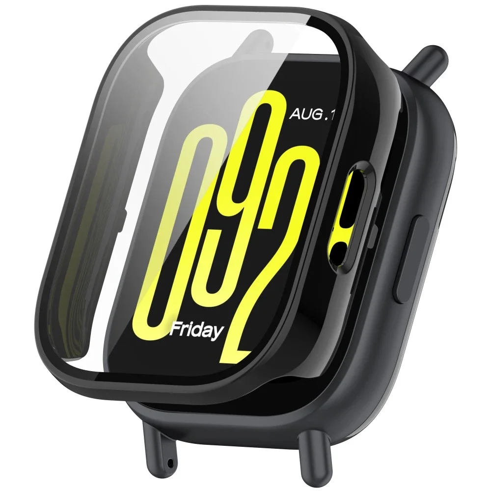 Xiaomi Redmi Watch 5 Active Heldekkende deksel med skjermbeskytter, Svart Xiaomi Redmi Watch 5 Active Heldekkende deksel med skjermbeskytter, Svart