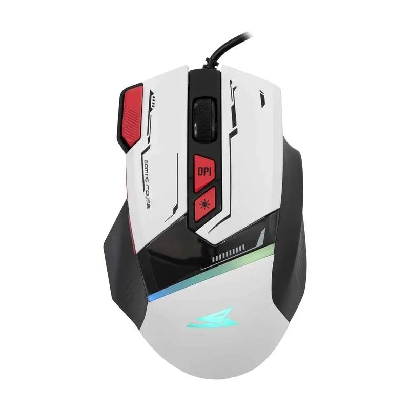 Baracuda Gamingmus Manta 8D 12.800 dpi, Hvit