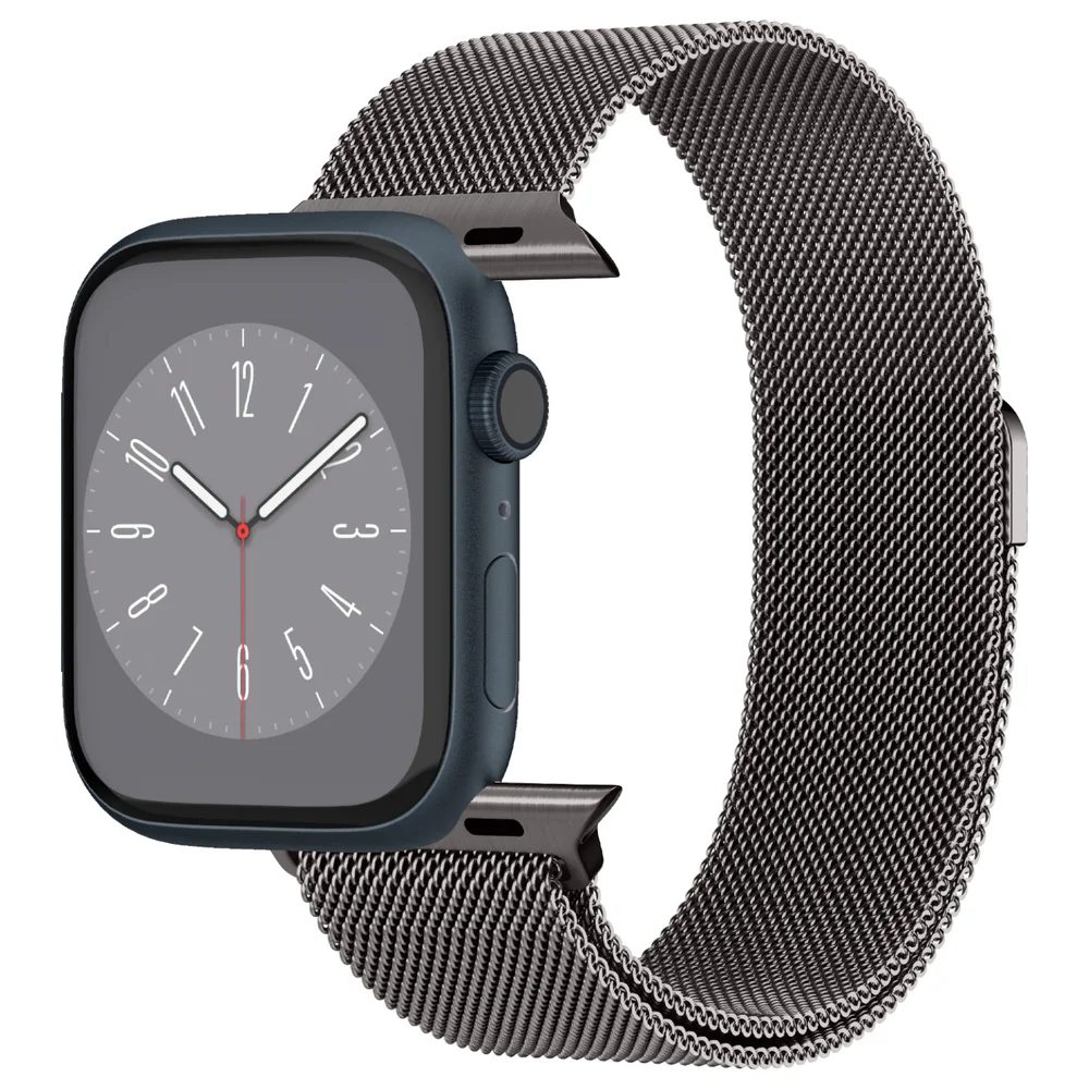 Spigen Apple Watch Series 4-6 44mm Metallreim Metal Fit, Grafitt