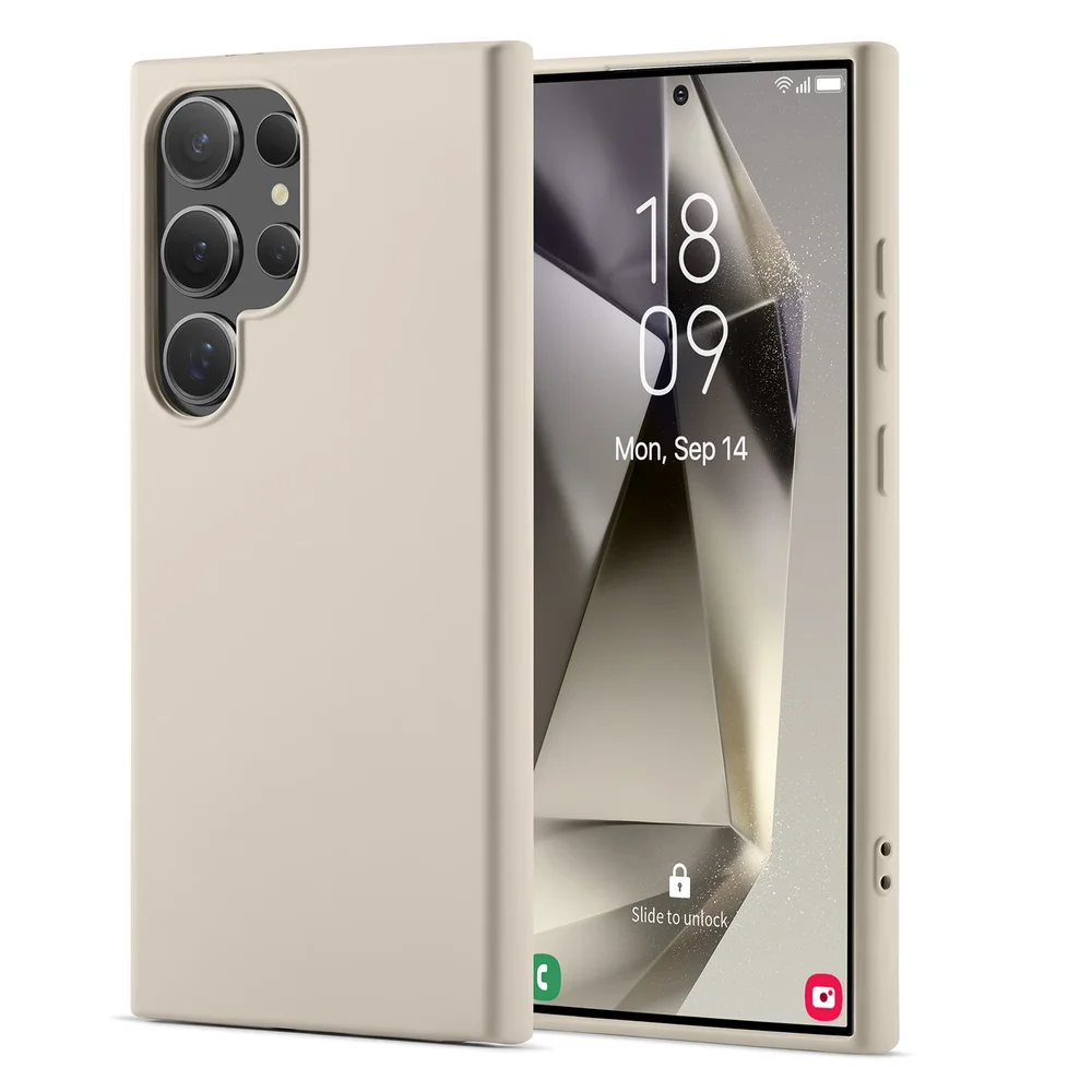 Mobique Samsung Galaxy S24 Ultra Deksel, Beige