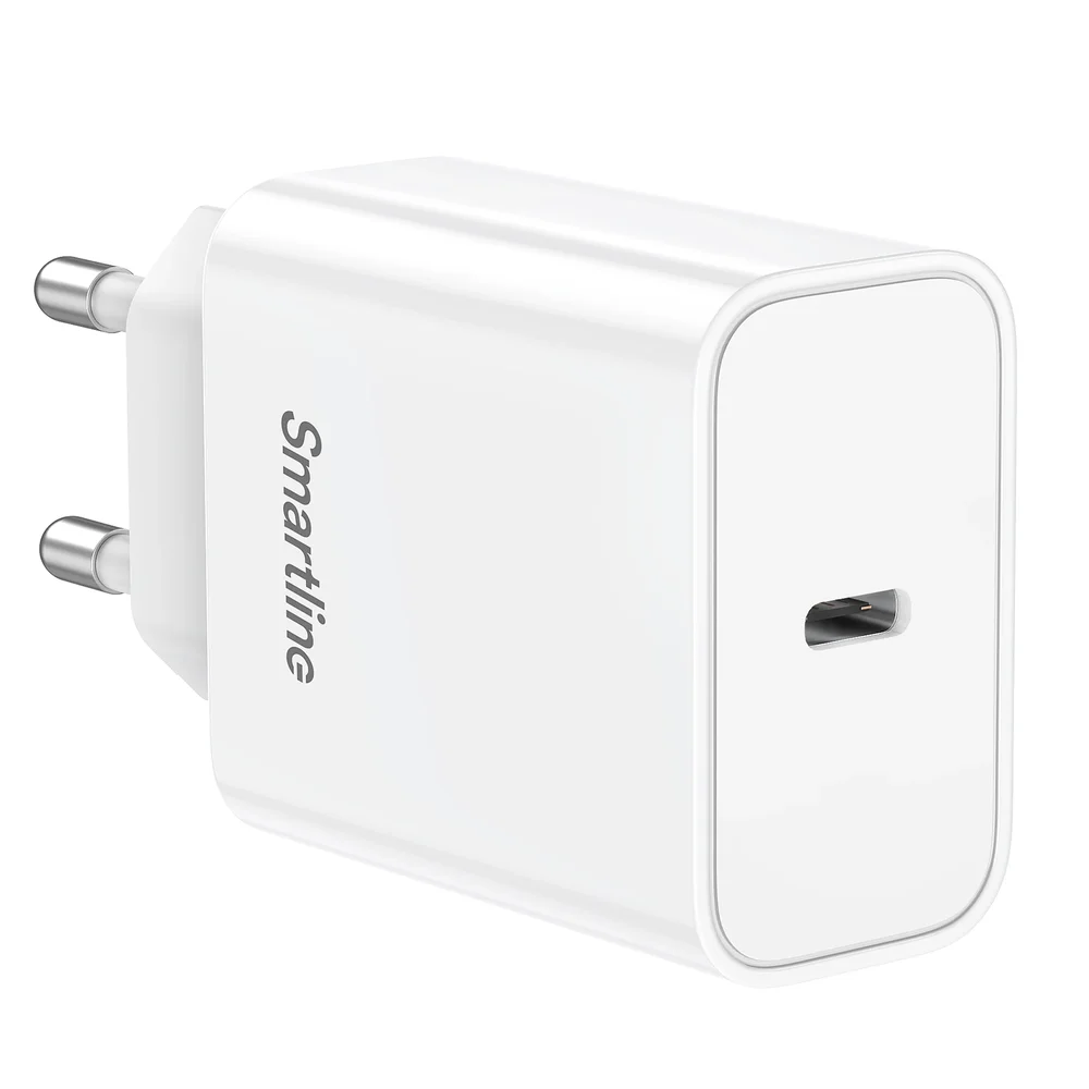 Smartline Vegglader 40W USB-C PD, Hvit