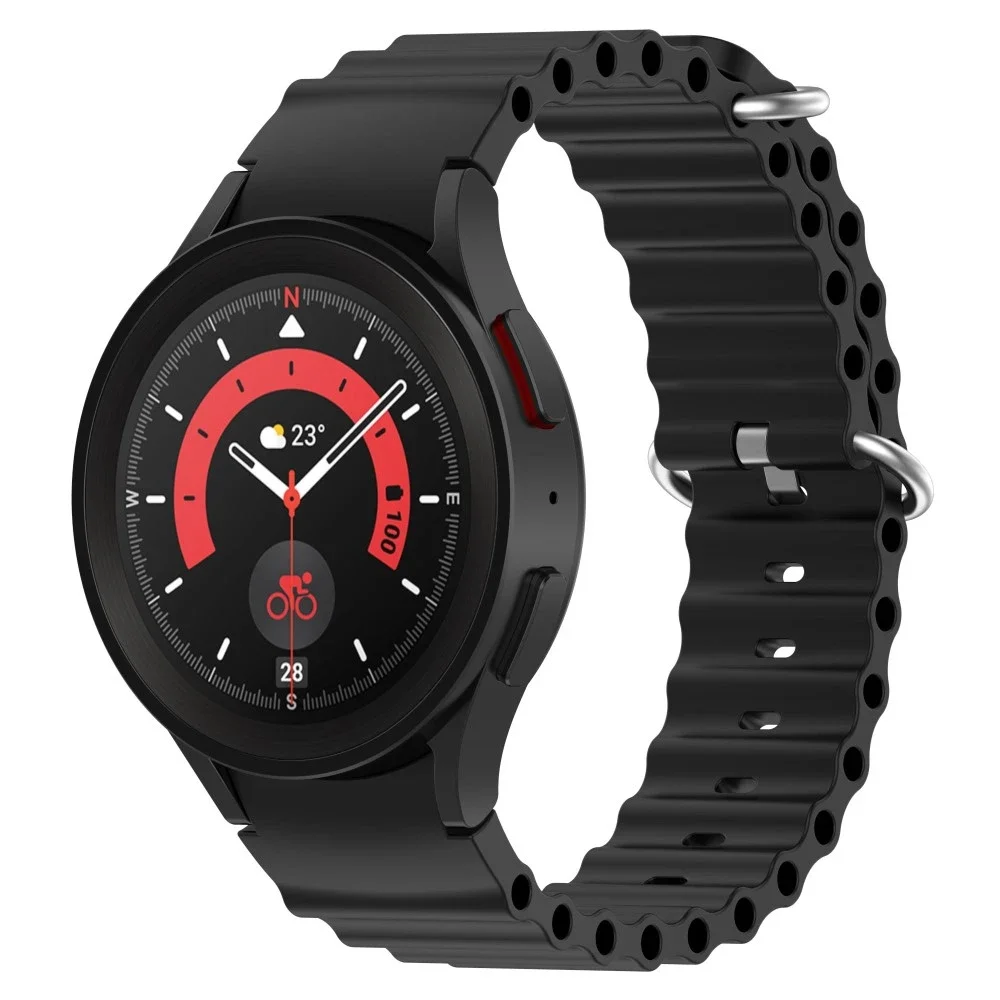 Samsung Galaxy Watch 5 Pro 45mm Sporty Full-fit silikonreim, Svart