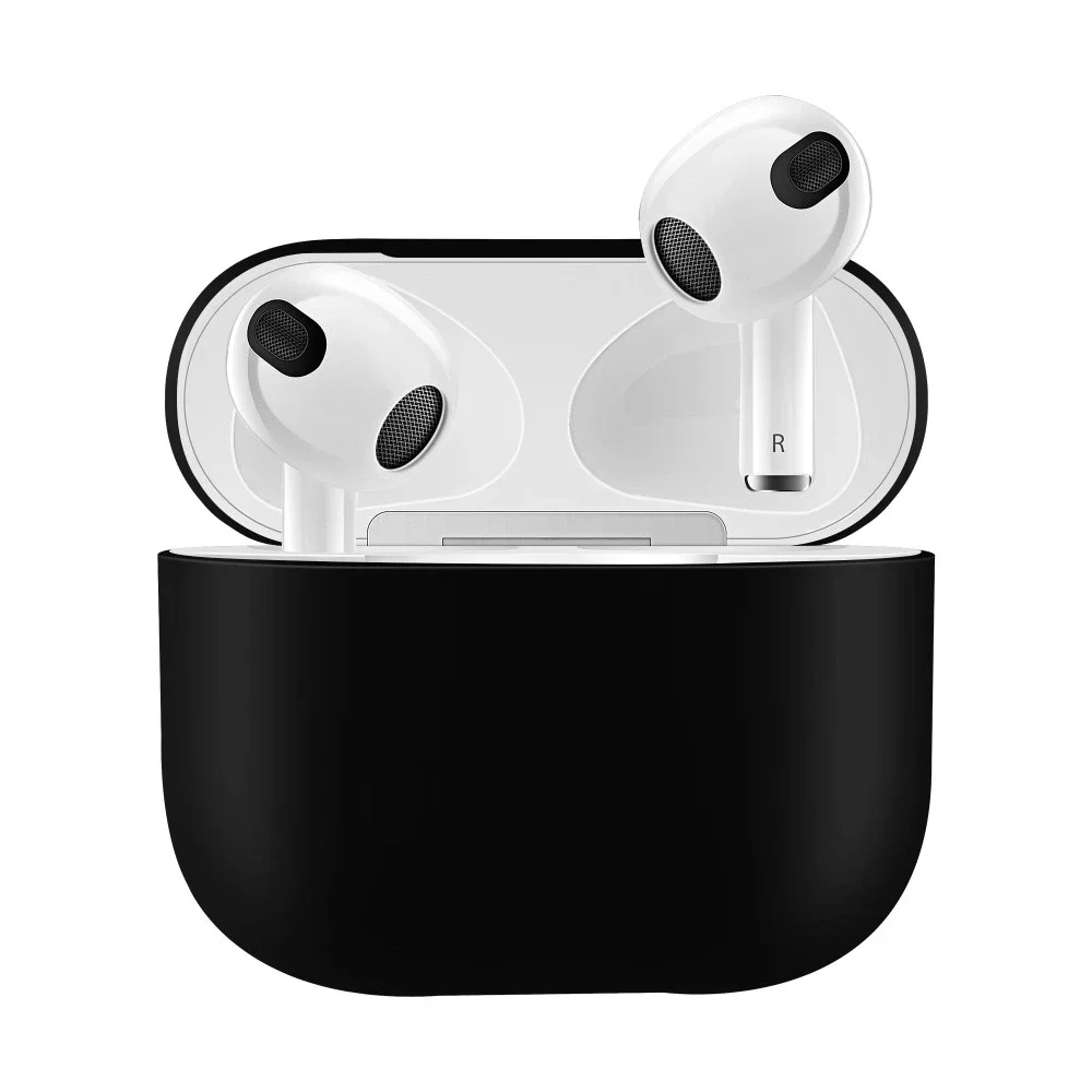 Apple AirPods 3 Tynt silikon-deksel, Svart Apple AirPods 3 Tynt silikon-deksel, Svart