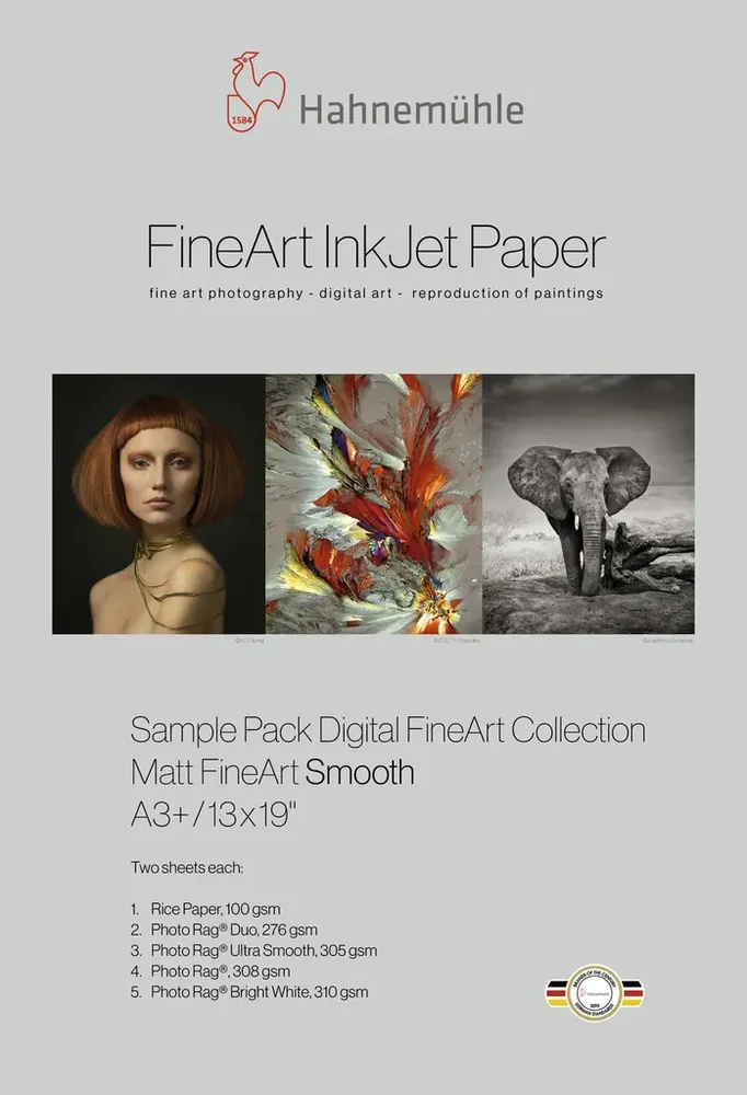 Hahnemühle prøvepakke Matte FineArt Smo. v:9135820