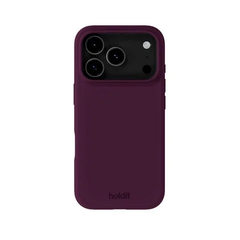 Holdit iPhone 18 Pro Max Silicone Case, Deep Plum