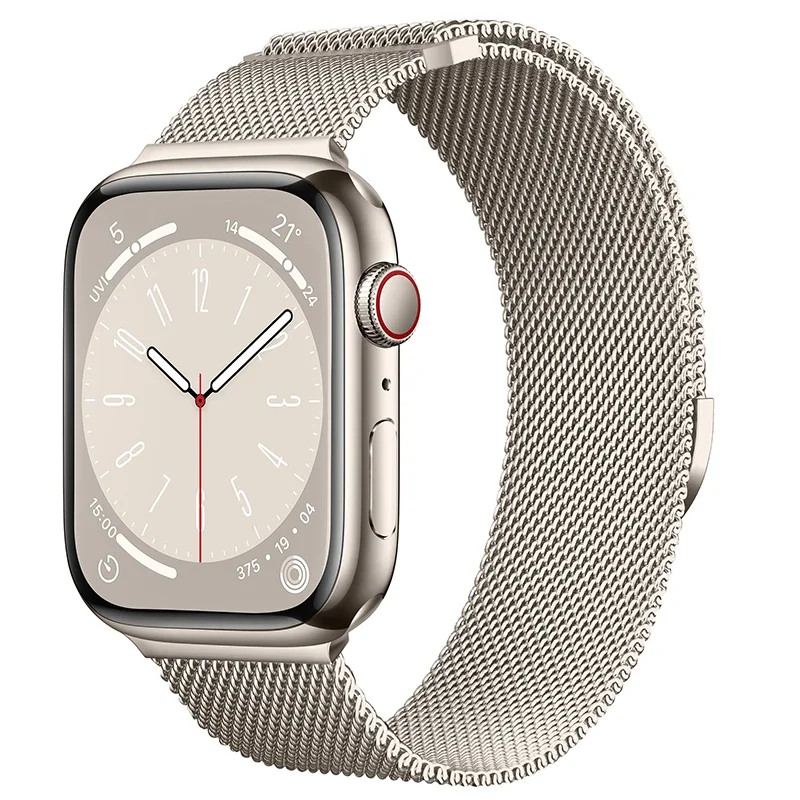 Apple Watch Series 10 46mm Reim Milanese Loop, Starlight