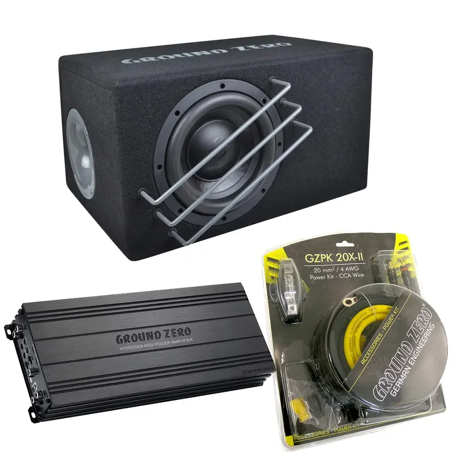 Ground Zero 24V basspakke 8" v:554044 Ground Zero 24V basspakke 8" v:554044