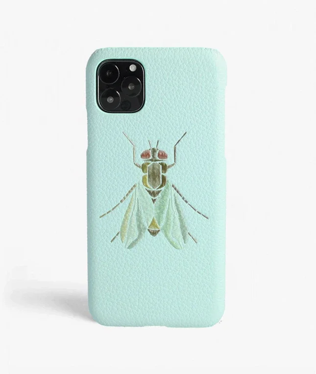 The Case Factory iPhone 11 Pro Max Deksel Fly Calf Acqua