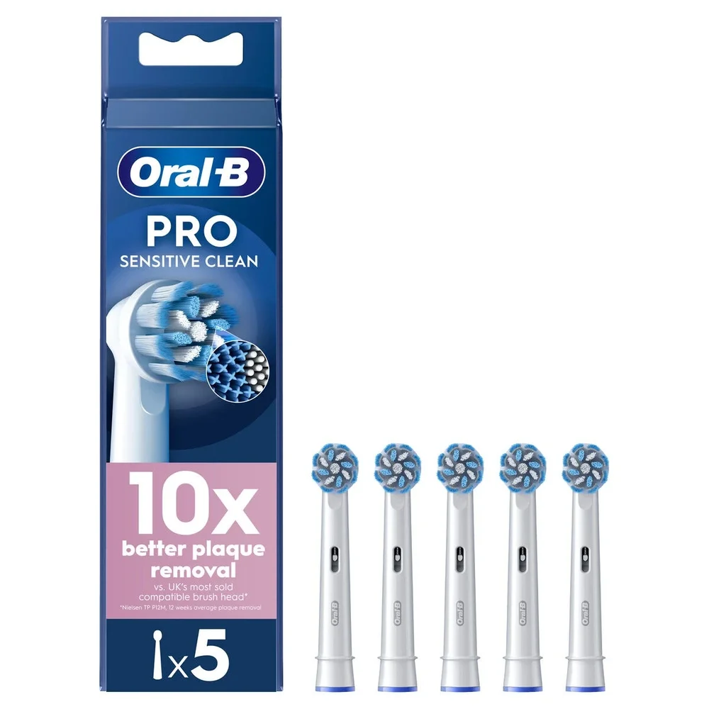Oral-B Sensitive Clean børstehoder 5-pakning, Hvit Oral-B Sensitive Clean børstehoder 5-pakning, Hvit