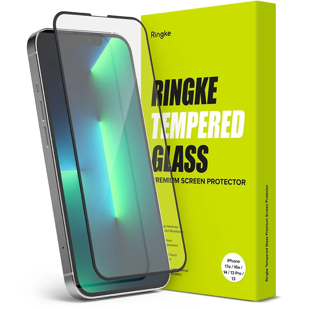 Ringke iPhone 13 Pro Skjermbeskytter i glass med monteringsverktøy