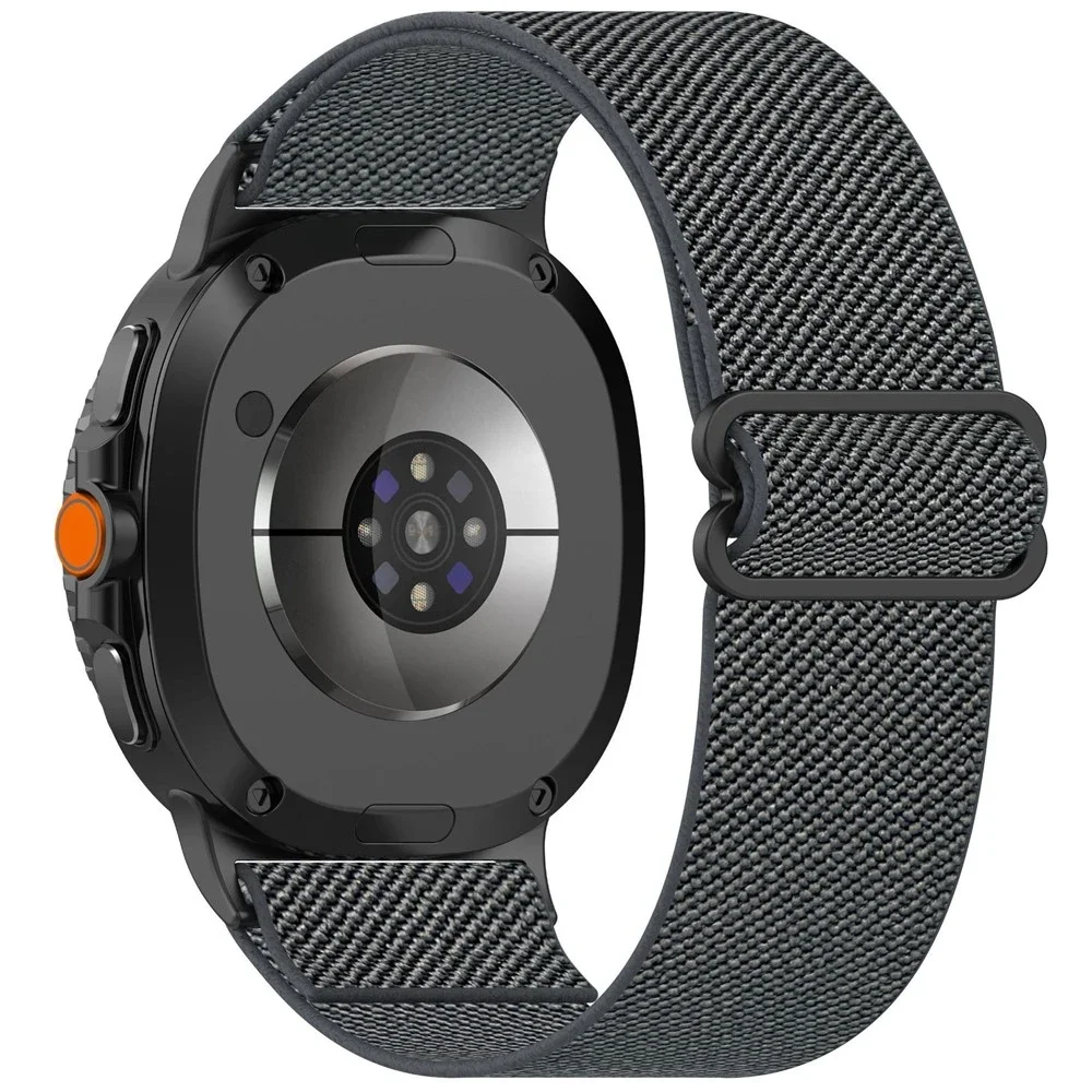Samsung Galaxy Watch 9 40mm Elastisk reim, Mørk grå