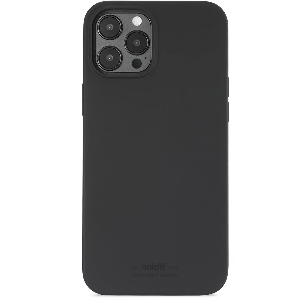 Holdit iPhone 12 Pro Max Silicone Case, Black Holdit iPhone 12 Pro Max Silicone Case, Black