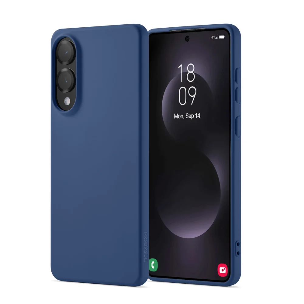 Mobique Samsung Galaxy S25 Edge Deksel, Mørke blå