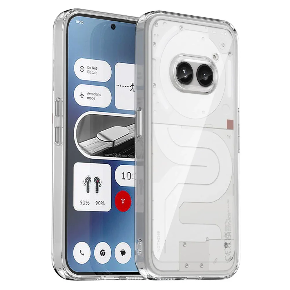 tectTech Nothing Phone 2a Crystal Hybrid-deksel, Gjennomsiktig tectTech Nothing Phone 2a Crystal Hybrid-deksel, Gjennomsiktig