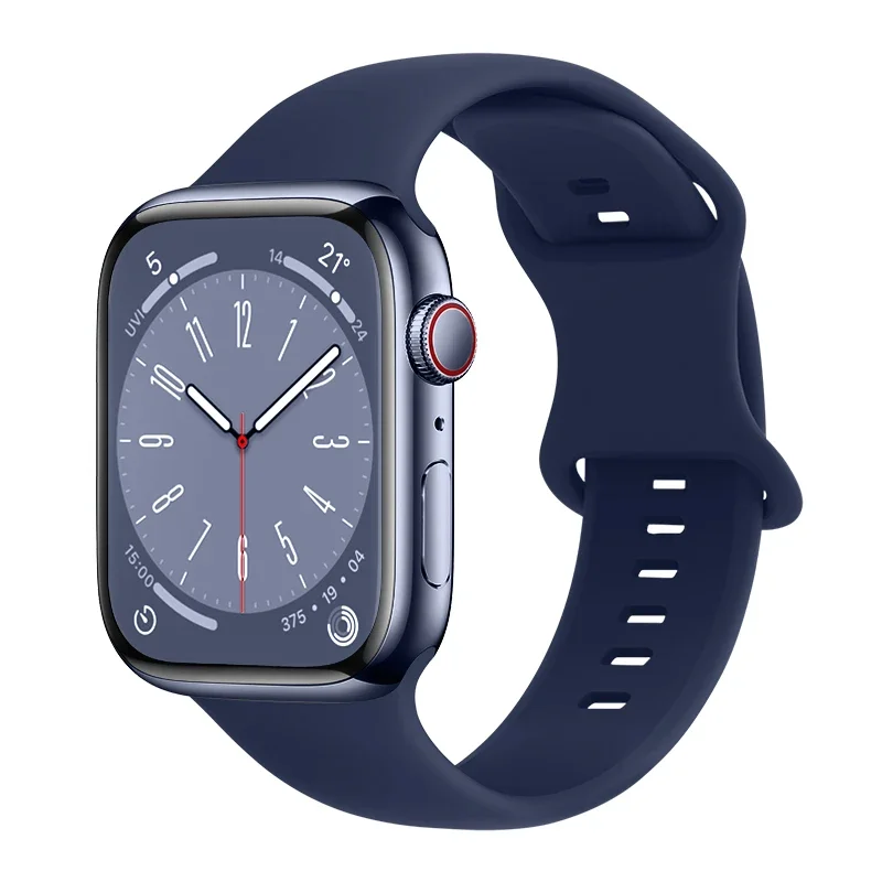 Apple Watch Series 11 42mm Reim i silikon, Blå