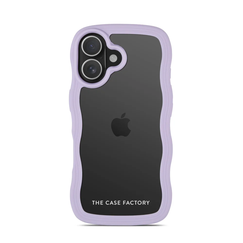 The Case Factory iPhone 16 The Wave Case, Lilla The Case Factory iPhone 16 The Wave Case, Lilla