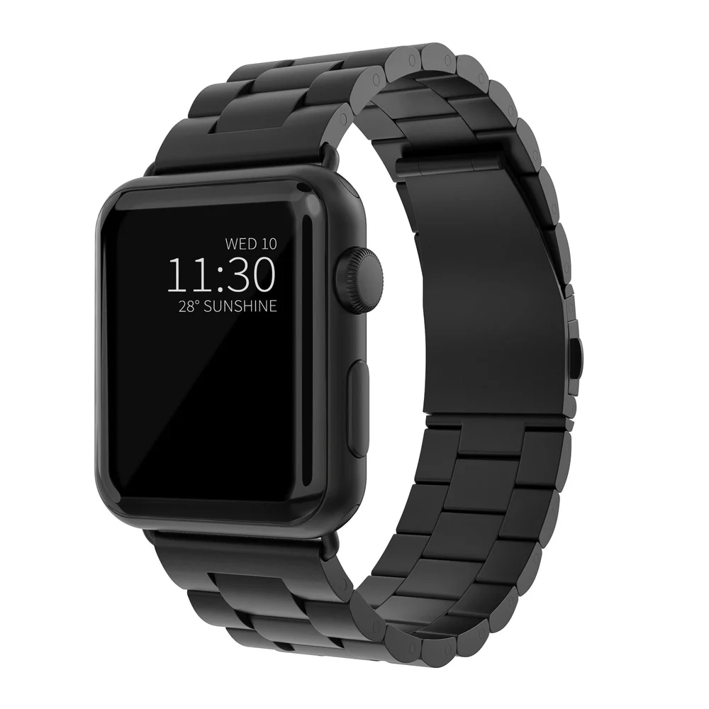 Apple Watch Series 9 41mm Elegant lenkereim i metall, Svart Apple Watch Series 9 41mm Elegant lenkereim i metall, Svart