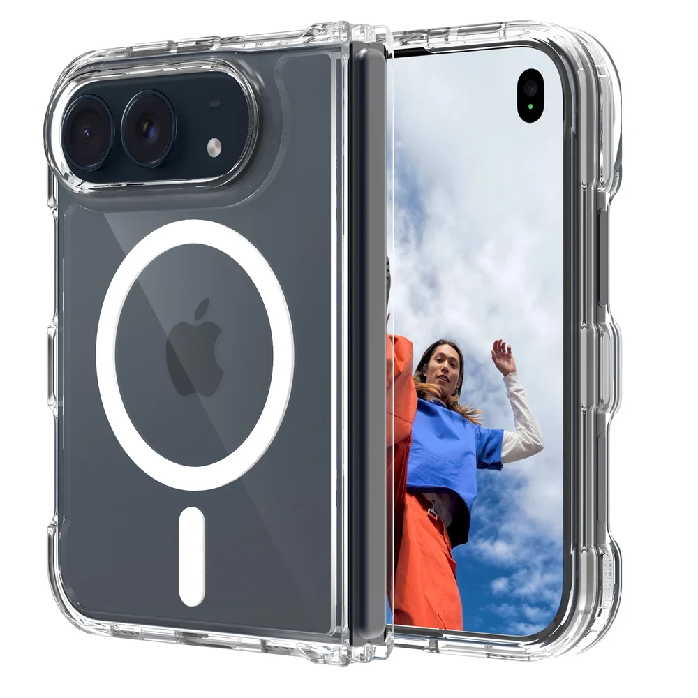 Mobique iPhone Duo MagSafe Hybrid-deksel, Gjennomsiktig