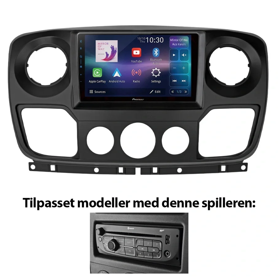 Pioneer 9" Perfect Fit spiller Renault v:5262850
