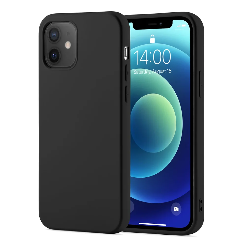 Mobique iPhone 12/iPhone 12 Pro Deksel, Svart