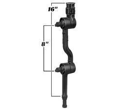 RAM MOUNT RAM ADAPT-A-POST RTCHT 8" EXT STD POST v:9548605