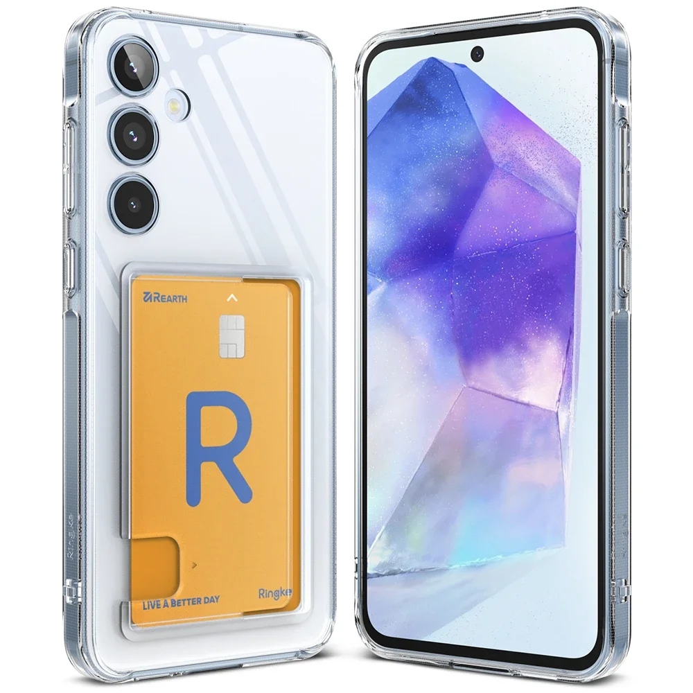 Ringke Samsung Galaxy A55 Fusion Deksel med kortlomme, Gjennomsiktig