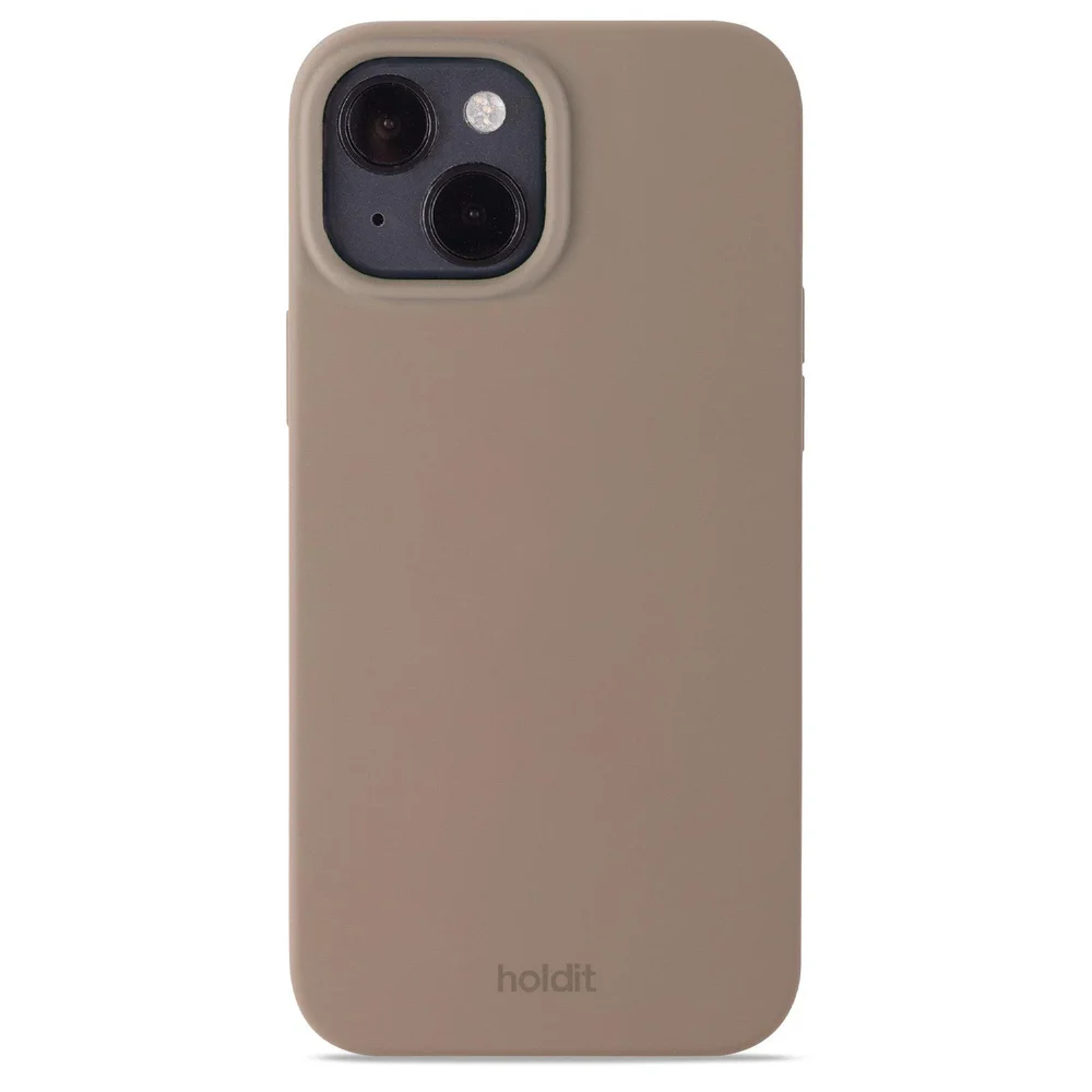 Holdit iPhone 15 Silicone Case, Mocha Brown Holdit iPhone 15 Silicone Case, Mocha Brown