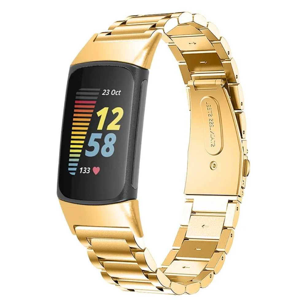 Fitbit Charge 6 Elegant lenkereim i metall, Gull Fitbit Charge 6 Elegant lenkereim i metall, Gull