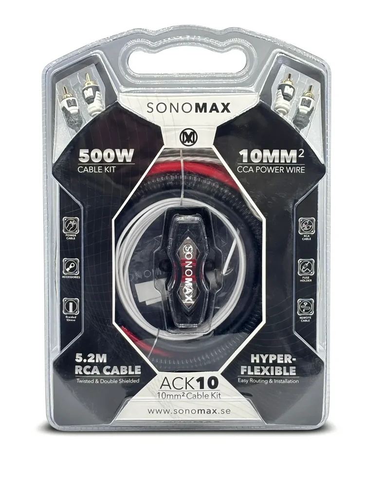 SonoMAX kabelsett 10mm2 v:7805226 SonoMAX kabelsett 10mm2 v:7805226