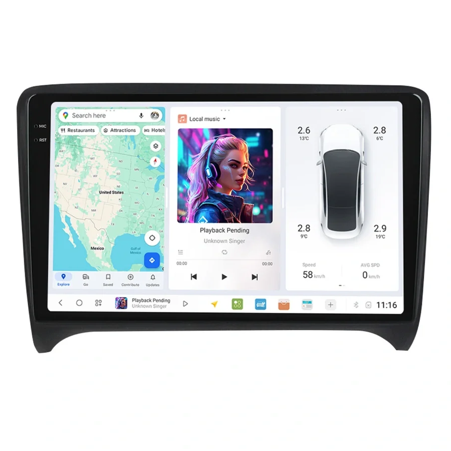 DUDU multimediaspiller med 9,5" skjerm v:2516050